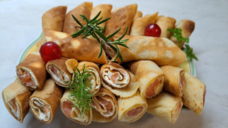 Блинчики с рыбой