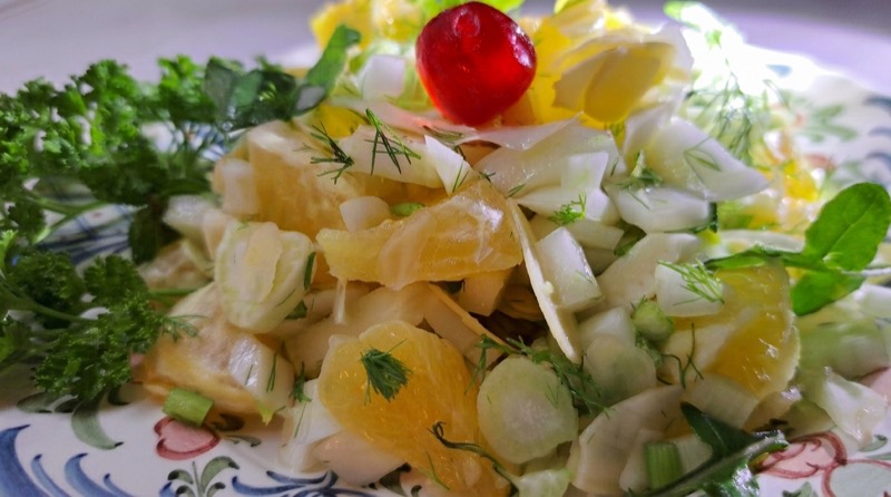 салат с апельсина и фенхеля